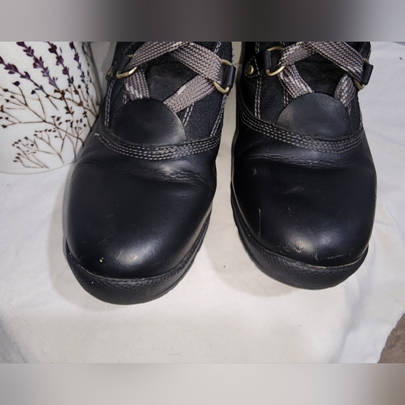 Timberland Mount Hope Waterproof Snow Boot Black 8709R Sz 10 Cordura Gripstick - Picture 12 of 13